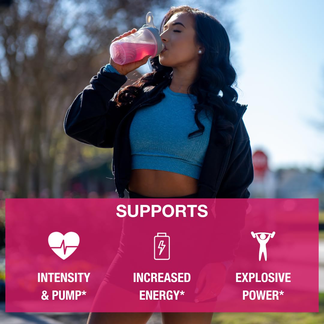 Honey Badger pre-workout ingredients panel highlights vegan, keto-friendly formula with zero sugar.