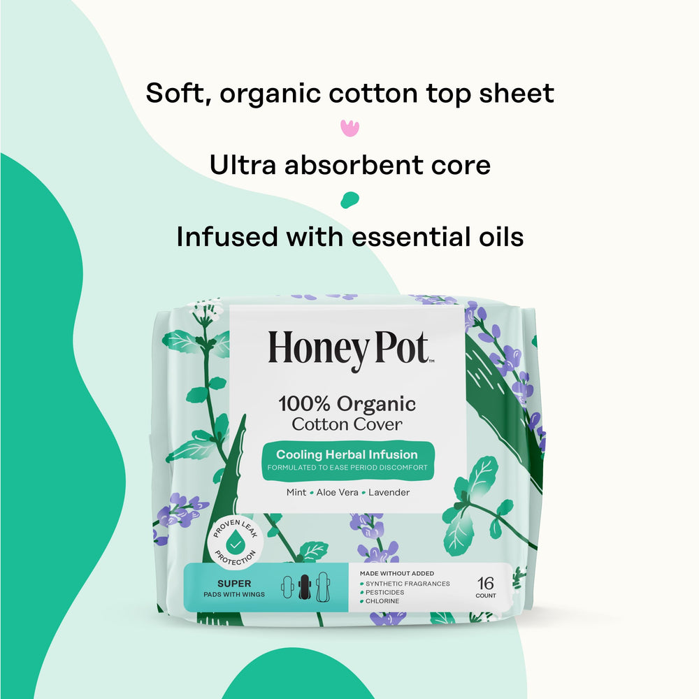 The Honey Pot ultra-absorbent pulp core demonstrates reliable leakage protection.