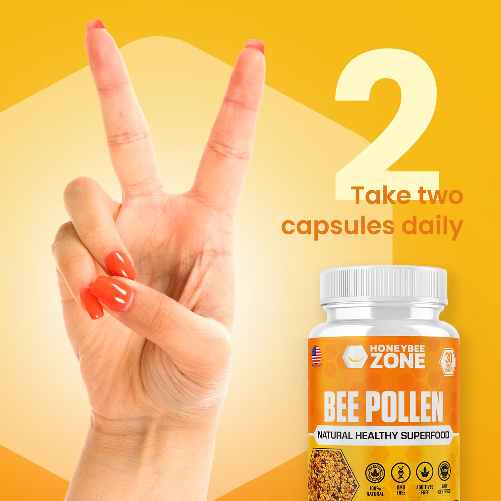 HONEYBEEZONE capsules ready to swallow for quick daily intake