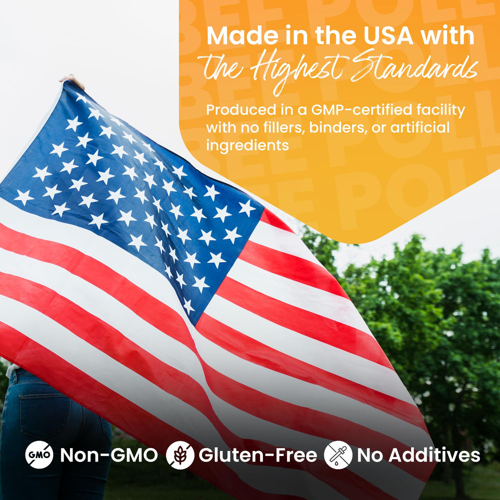 HONEYBEEZONE bee pollen granules label underscores purity and ingredients.