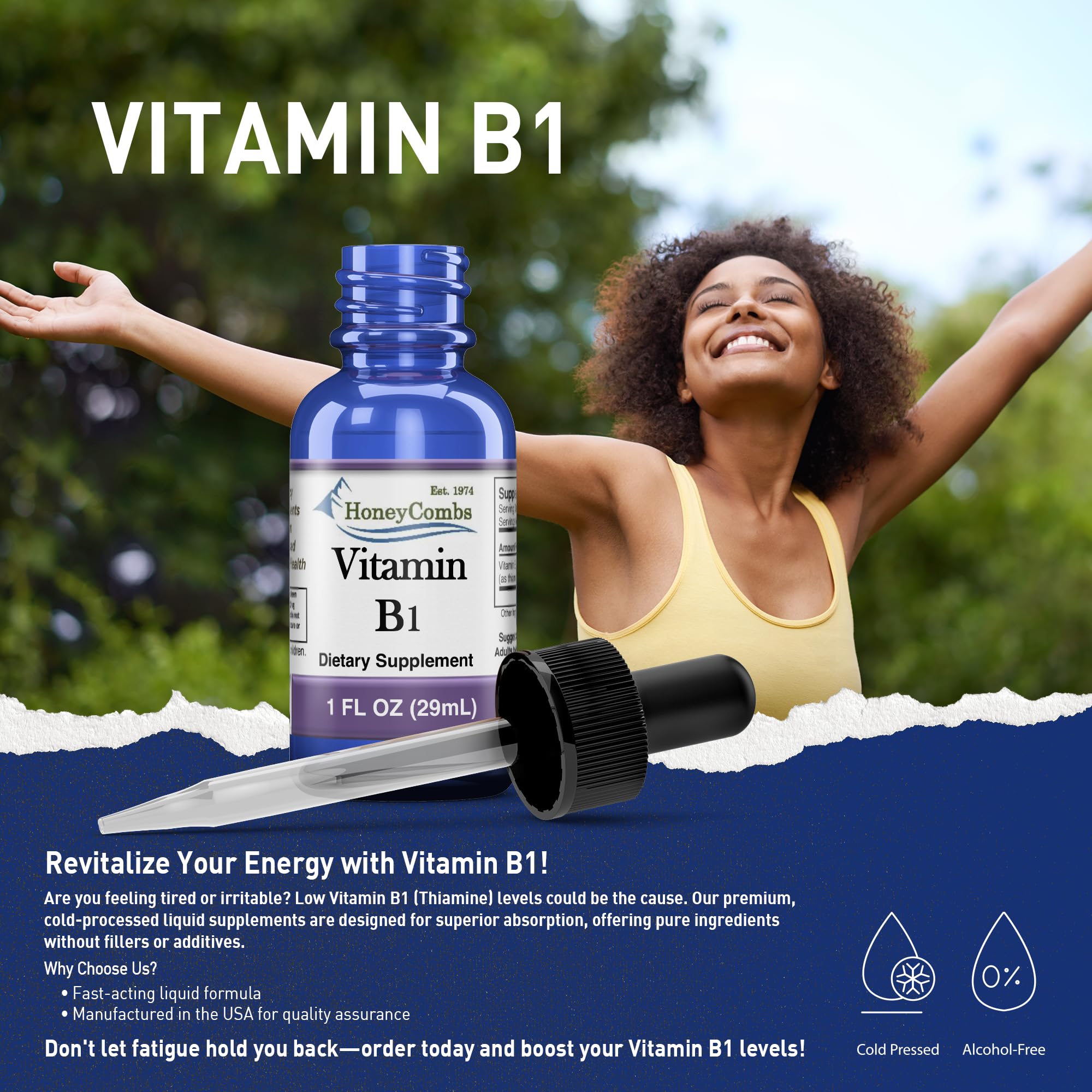 Kid-friendly serving option with HoneyCombs B1 drops shown for family use.