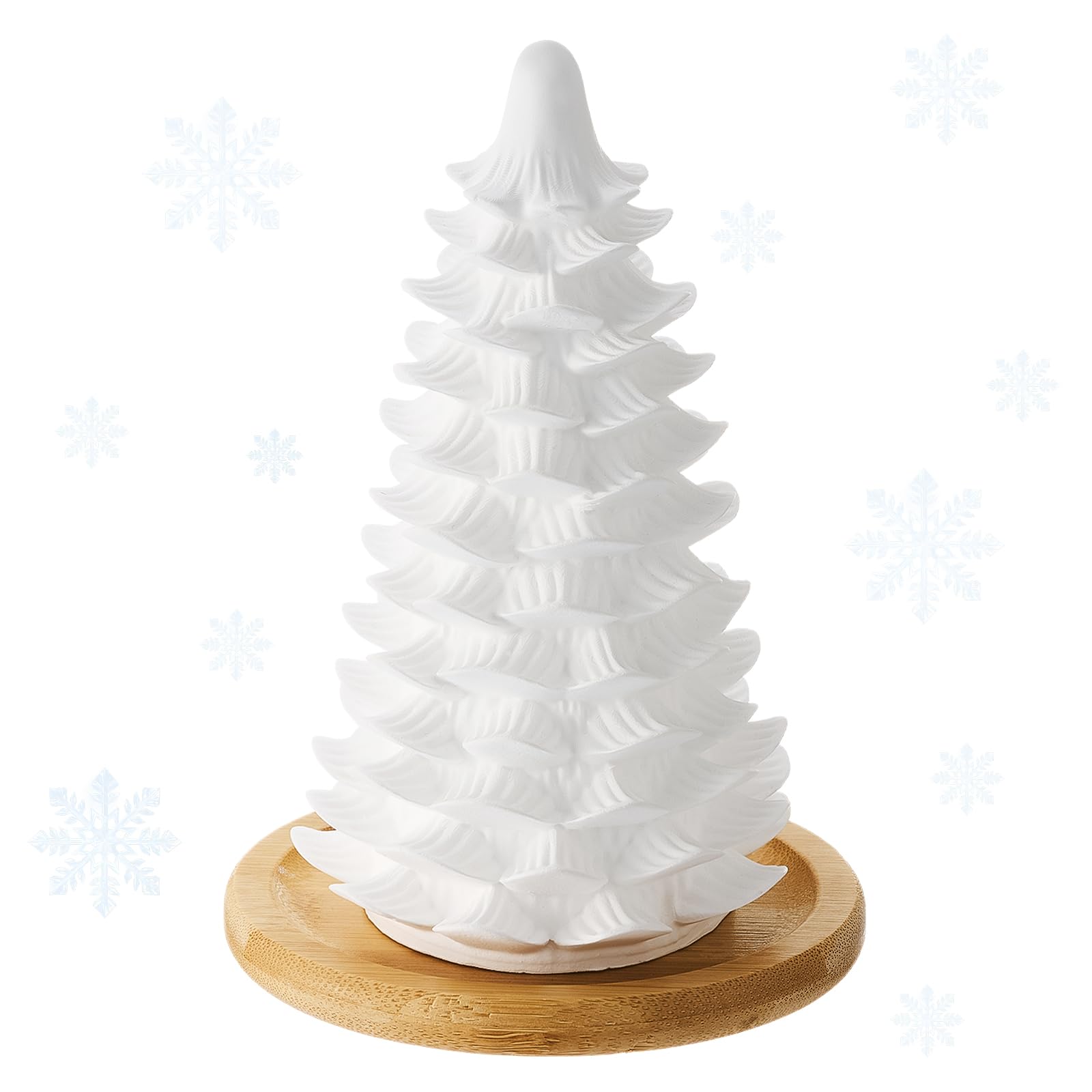 Honeydak Christmas tree diffuser on white ceramic for festive ambiance.