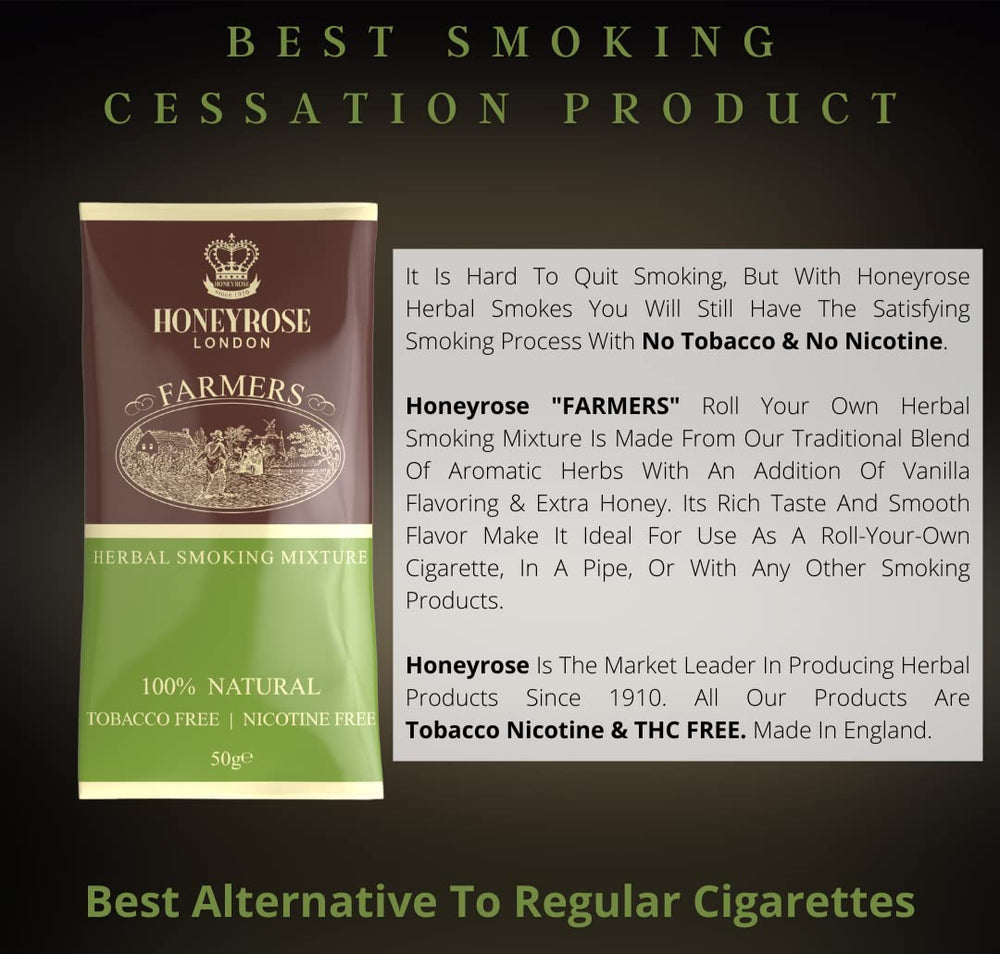 Honeyrose Farmer's HoneyBlend pipe-use option offers a fragrant, nicotine-free moment