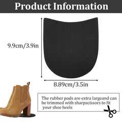 Cuttable pad being trimmed to fit heel or sole