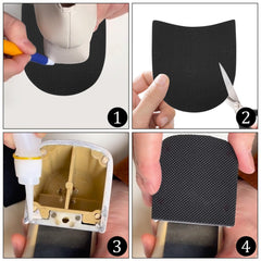 Durable rubber material detail emphasizing wear resistance