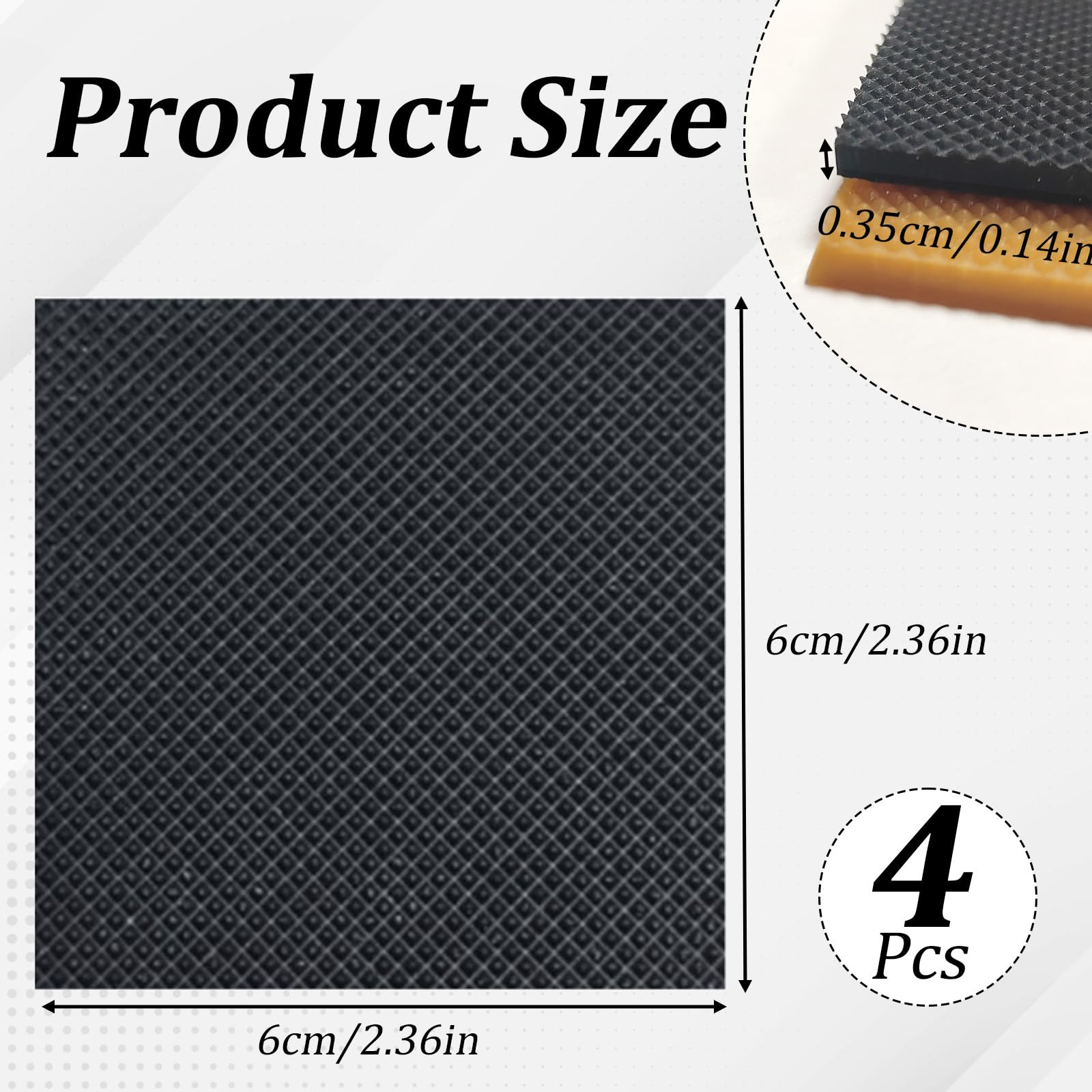 Hongliang durable rubber material cushions steps and minimizes loud clacking on hard surfaces.