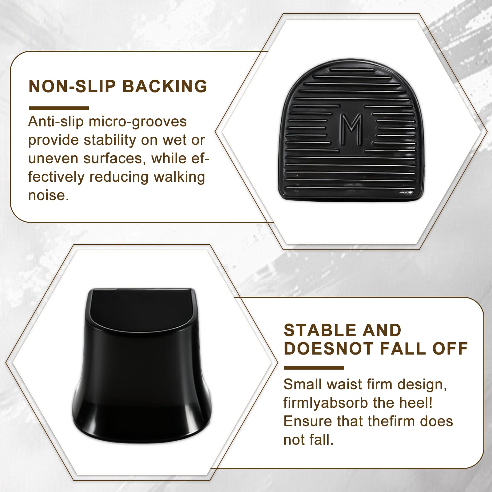 Hongliang durable TPE heel protectors extend life of stilettos and pumps.