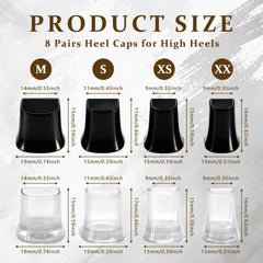 Hongliang transparent heel caps provide discreet protection for elegant shoes.