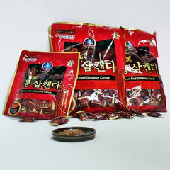 Hongsamin Korean Premium Red Ginseng Candy pack with strong flavor and breath refreshment