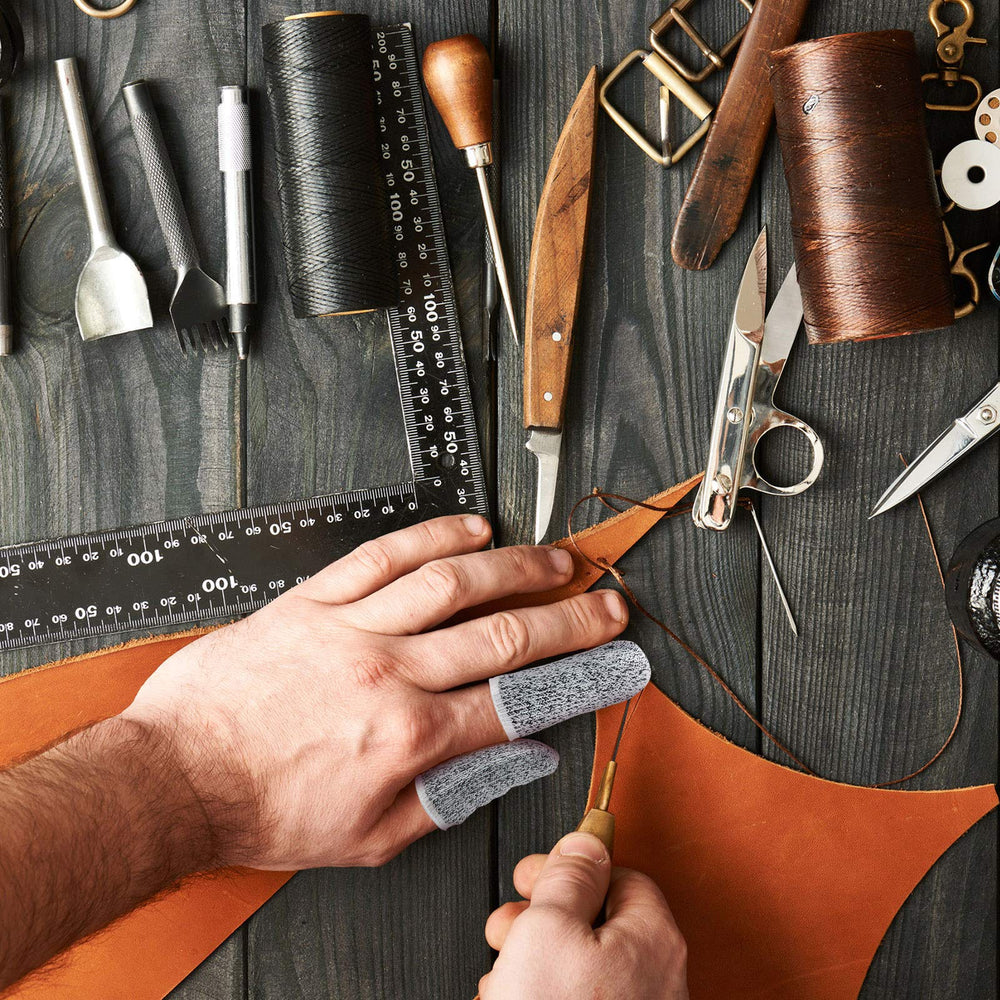 Honoson finger cots for crafting and sculpture; stays in place.