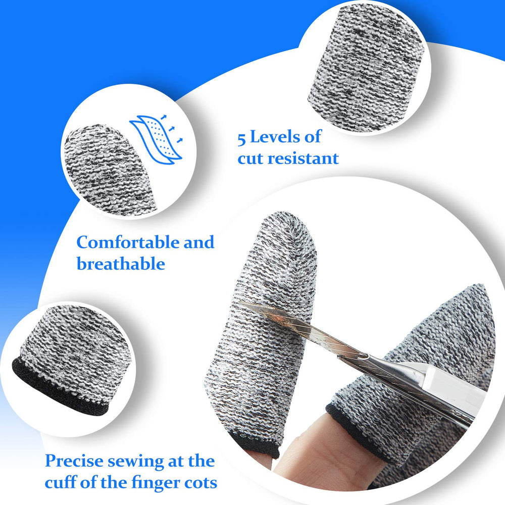 Honoson finger cots during gardening tasks shield fingertips from minor cuts.