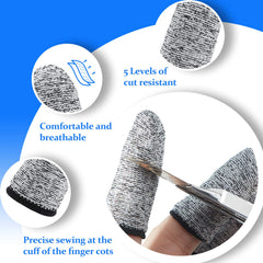 Honoson finger cots during gardening tasks shield fingertips from minor cuts.