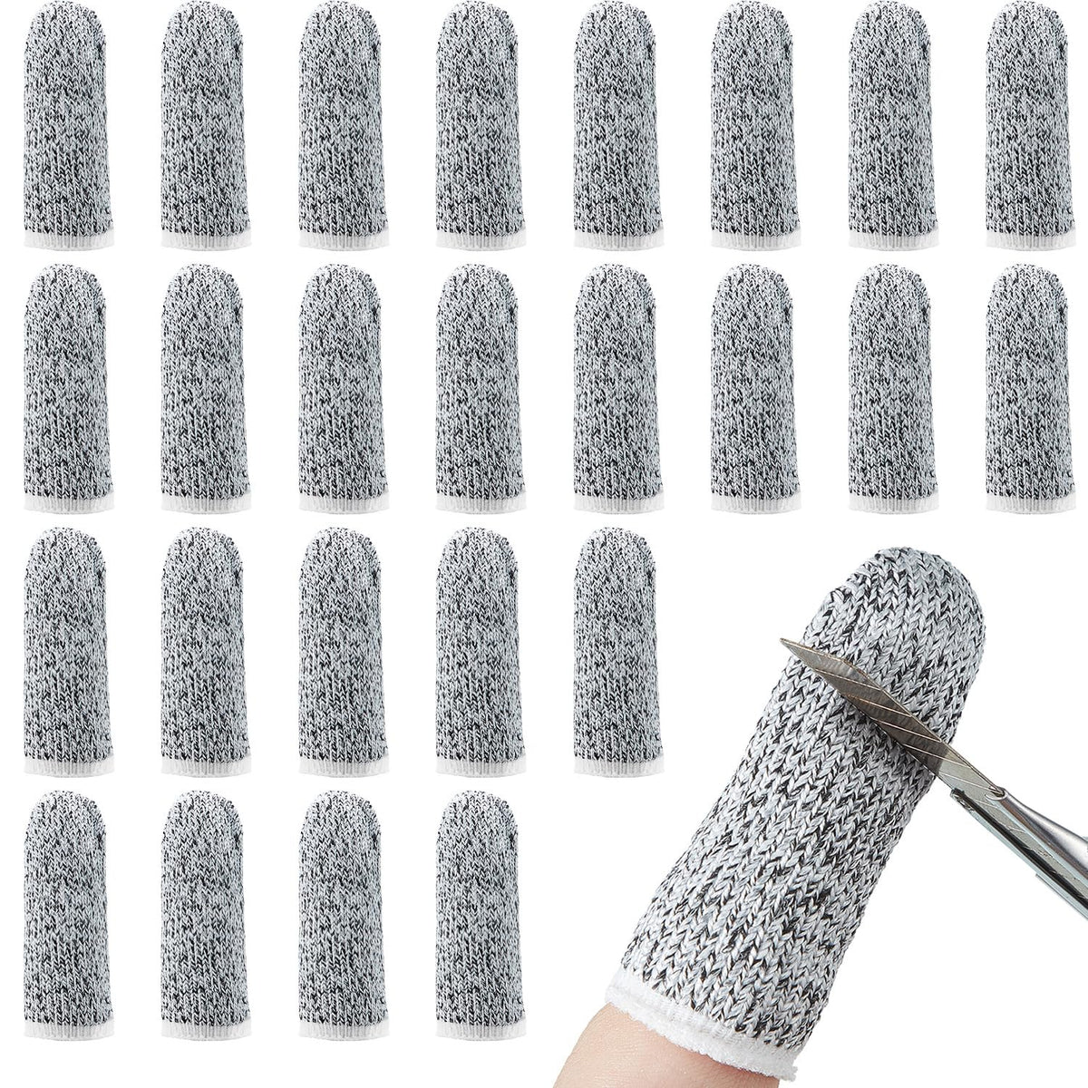 Honoson finger cots for kitchen use protect fingers during precise slicing.