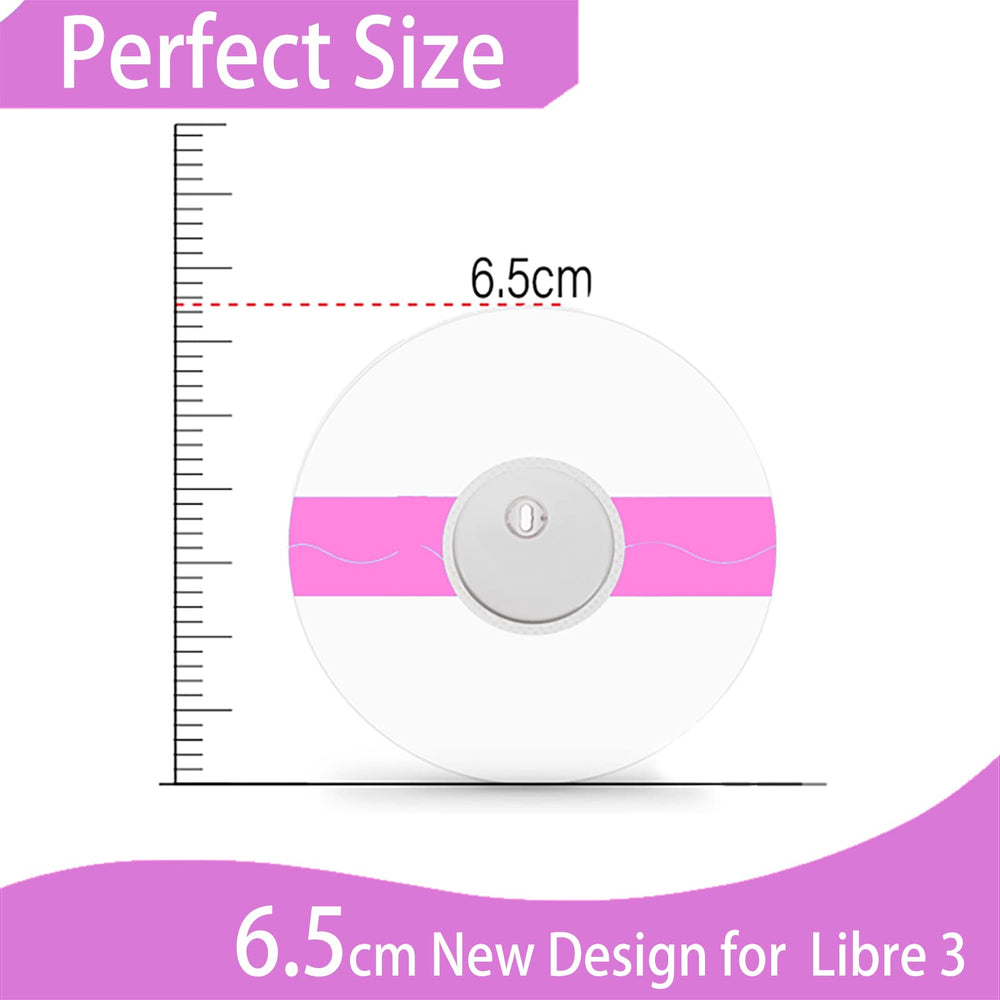 Clear adhesive patch enables easy sensor reading without patch removal.