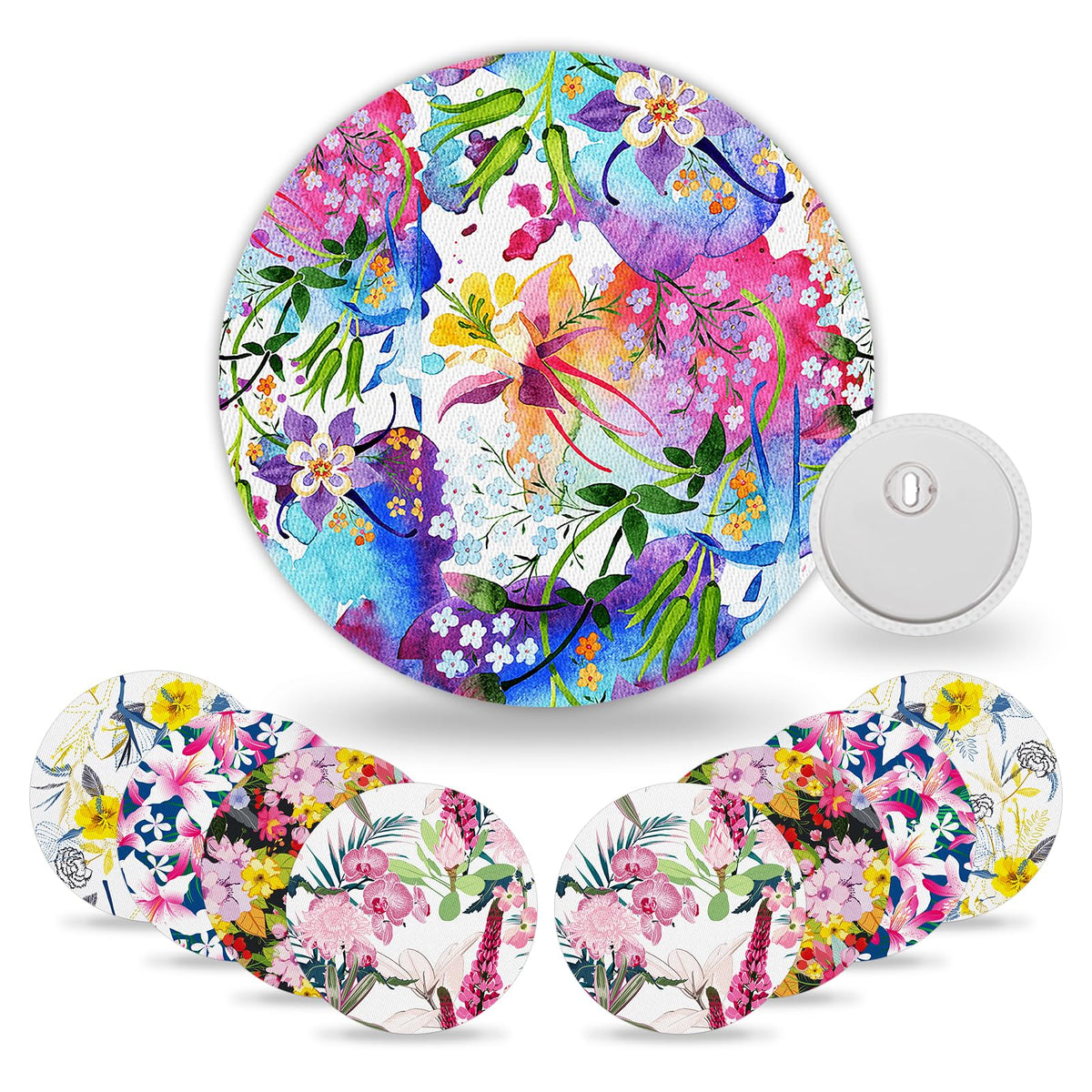 HONYOU Libre 3 Plus floral design sensor cover protects the sensor while adding style