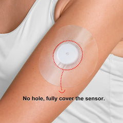 HONYOU Libre sensor covers applied on skin demonstrating secure, breathable wear