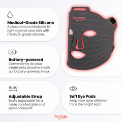 Hooga Adjustable strap on the mask for secure, comfortable fit