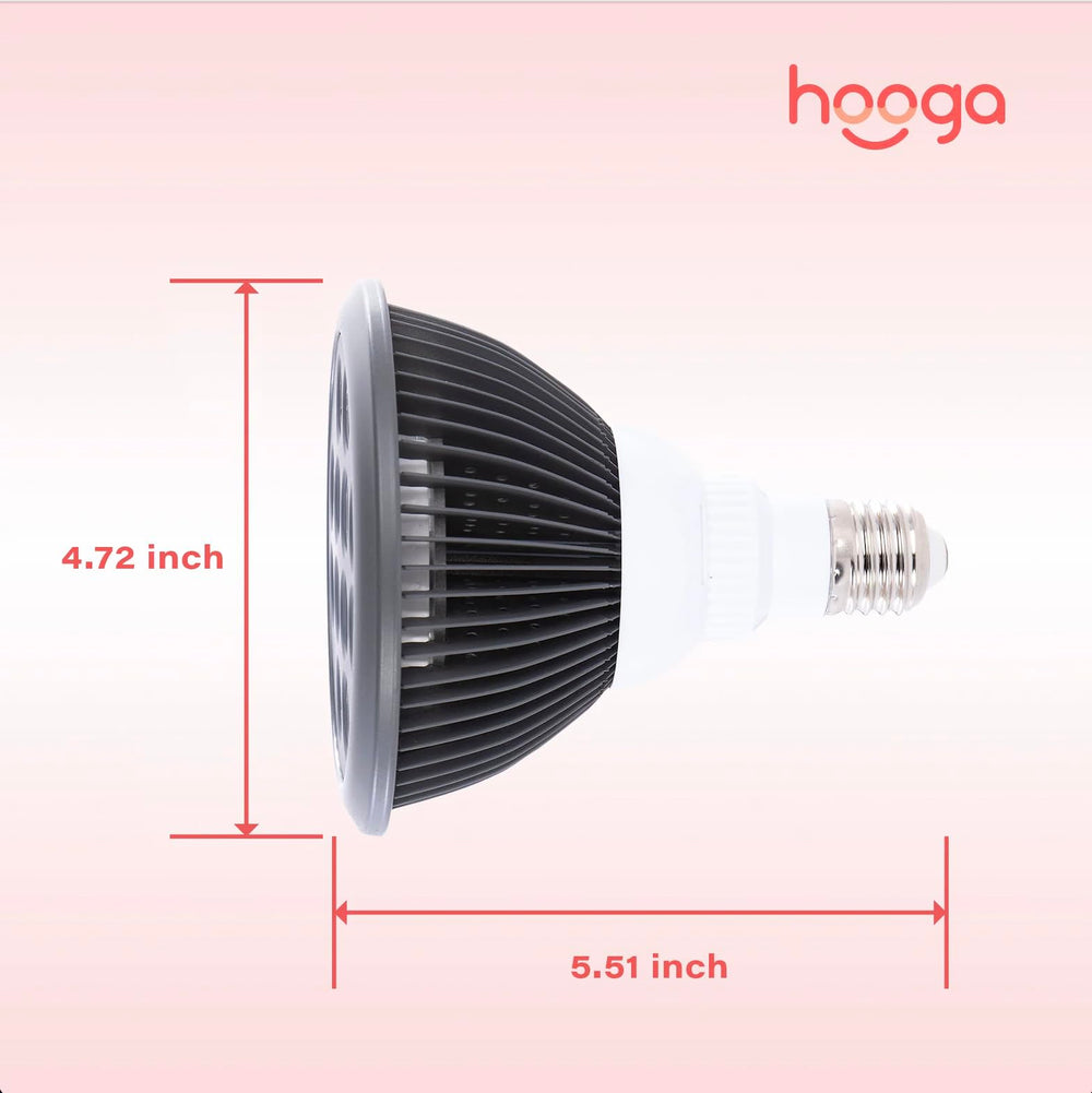 Hooga HG24 12-LED array provides broad red and near-infrared coverage.