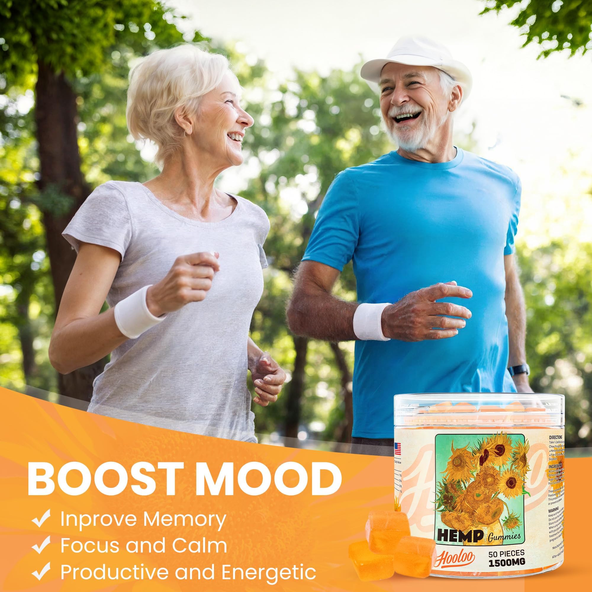 Gominolas HOOLOO de alta potencia 2500 mg para apoyo sostenido