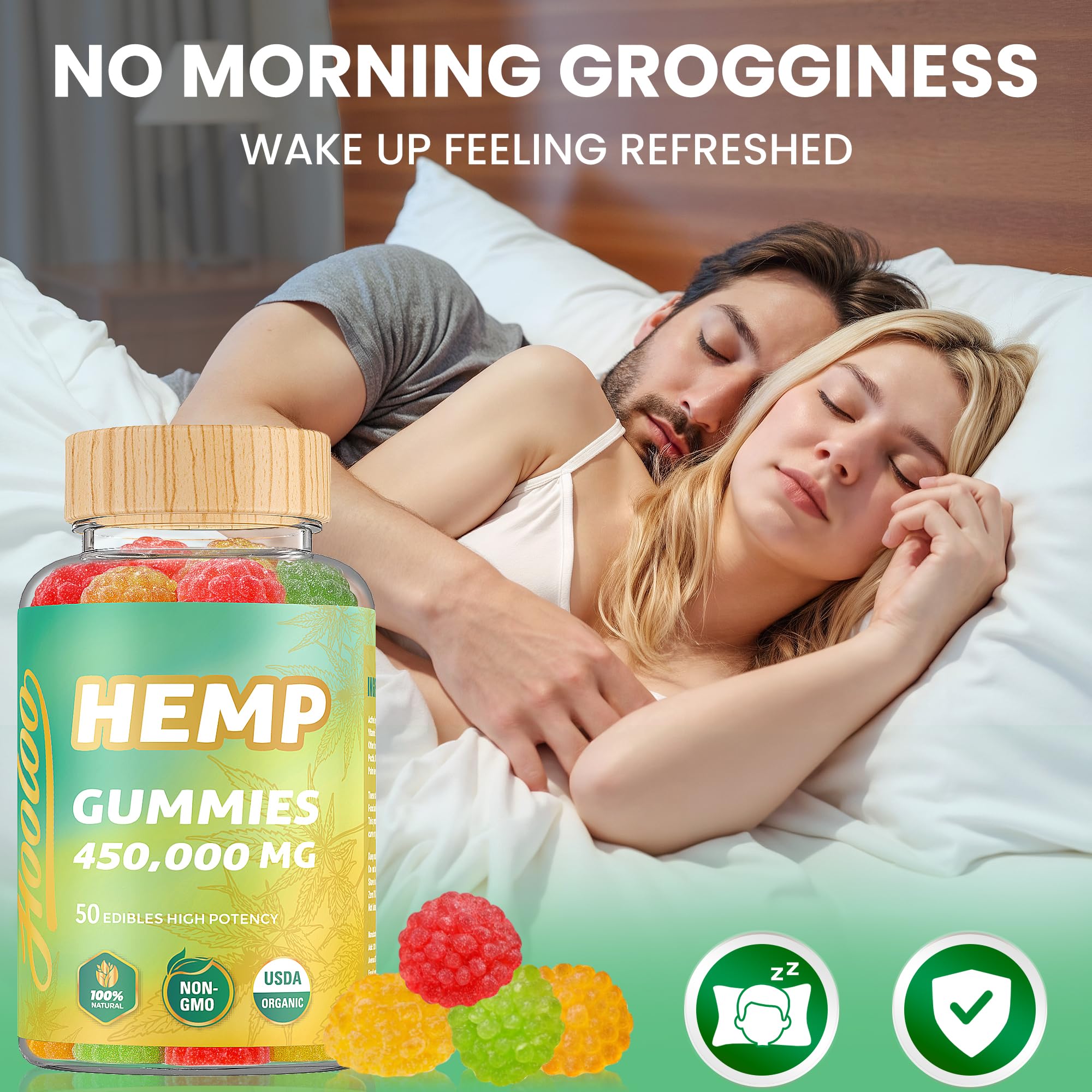 Allergen-free and GMO-free labeling on HOOLOO gummies