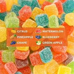 HOOLOO Hemp Gummies Big Cubes Bedtime Blueberry calm flavor