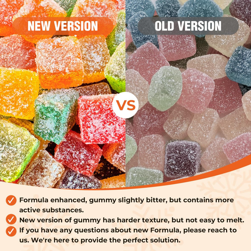 HOOLOO Hemp Gummies Big Cubes Bedtime Pineapple tasty nightly treat