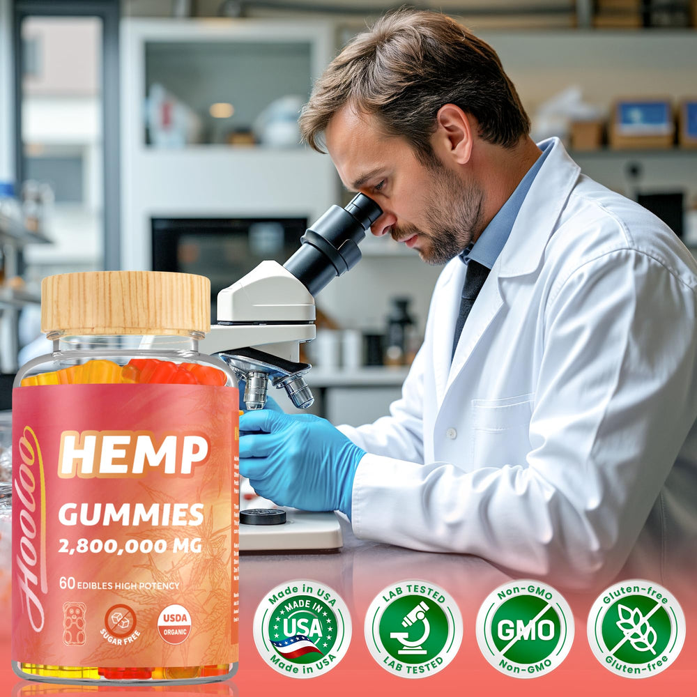 HOOLOO gummies enriched with omega fatty acids for daily nutrition.
