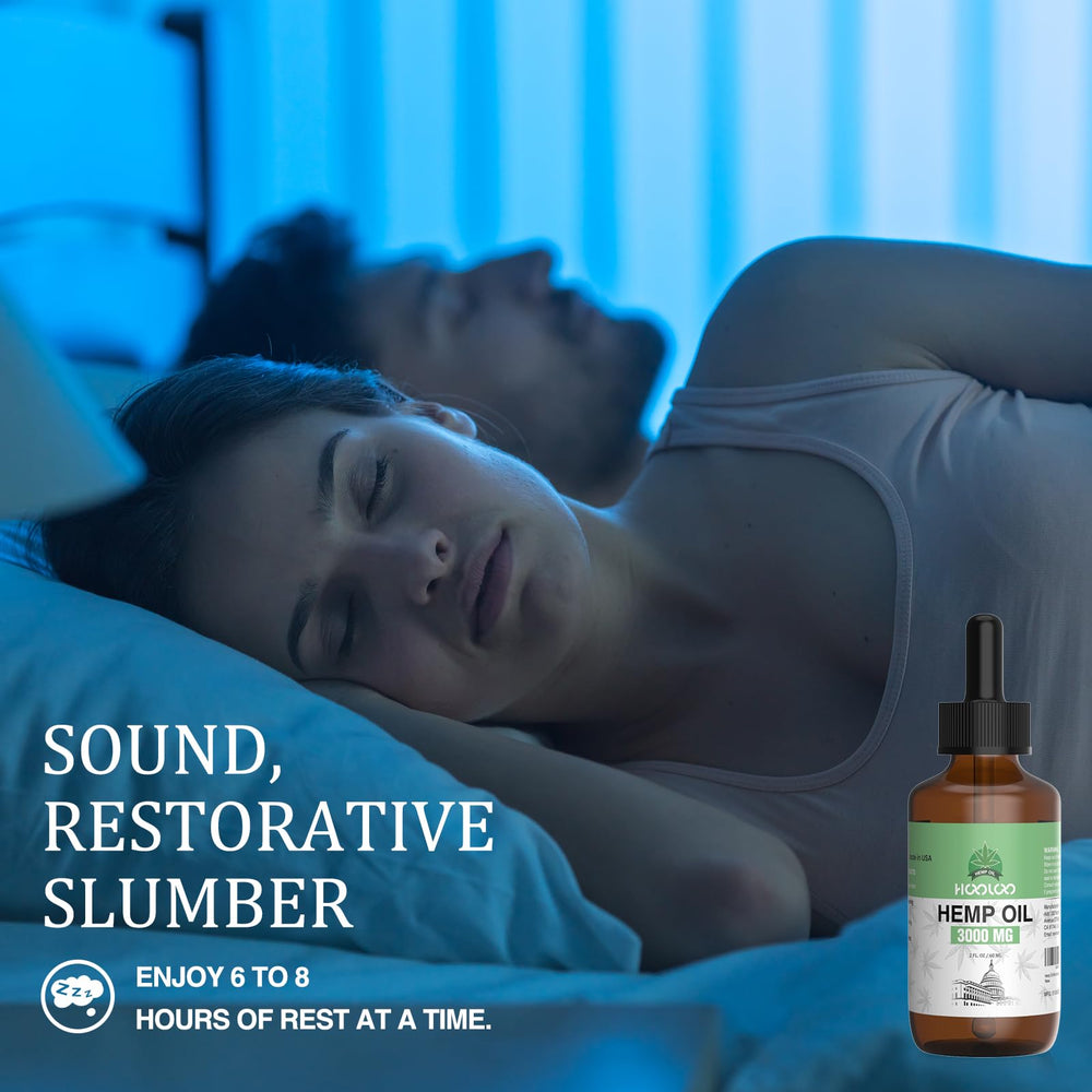 Under-tongue dosing with HOOLOO hemp oil promotes quick unwinding.