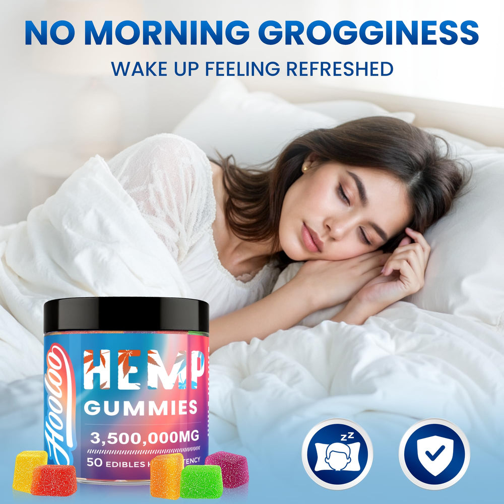 HOOLOO Two-bottle pack image for daily bedtime gummies