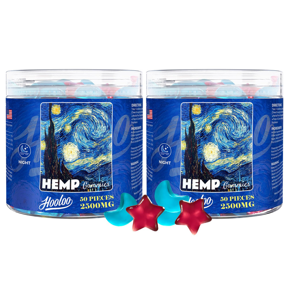 HOOLOO Blueberry Grape label displays USA-made quality and third-party testing.