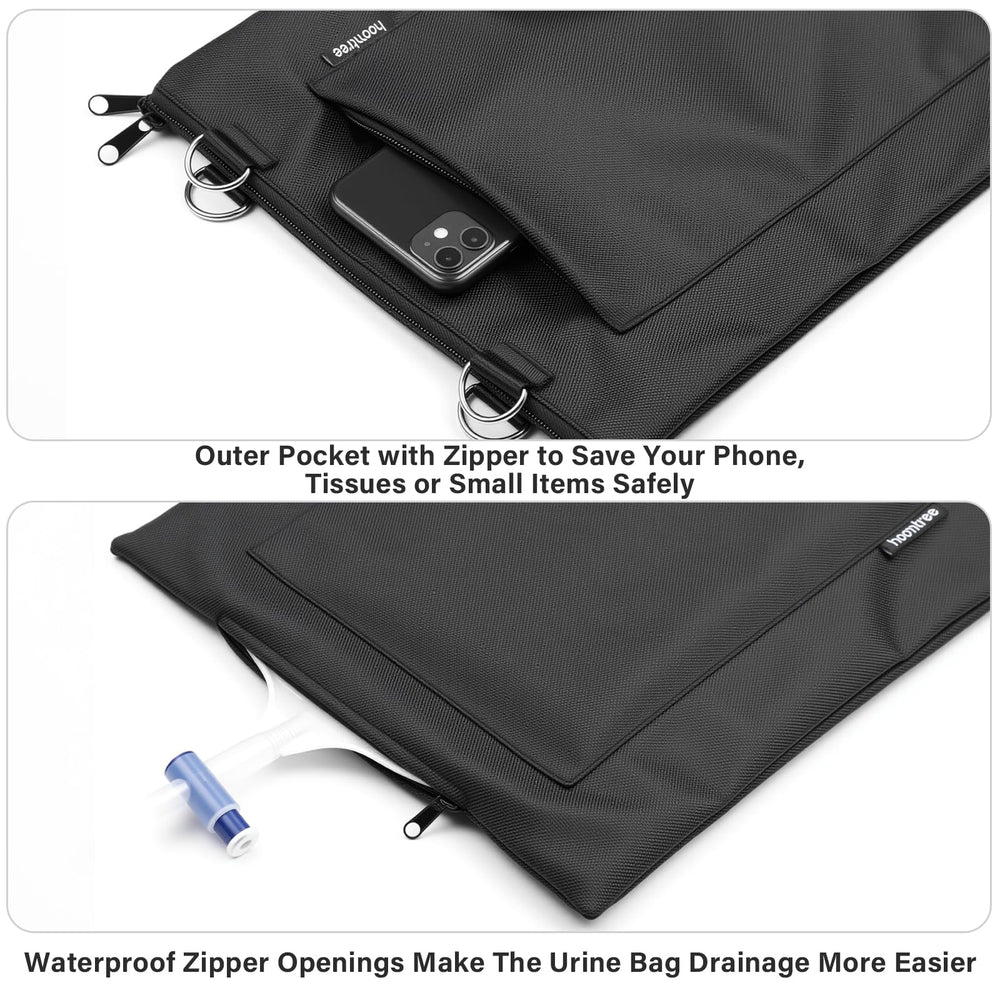 External pocket for phone or tissues on HOOMTREE holder.
