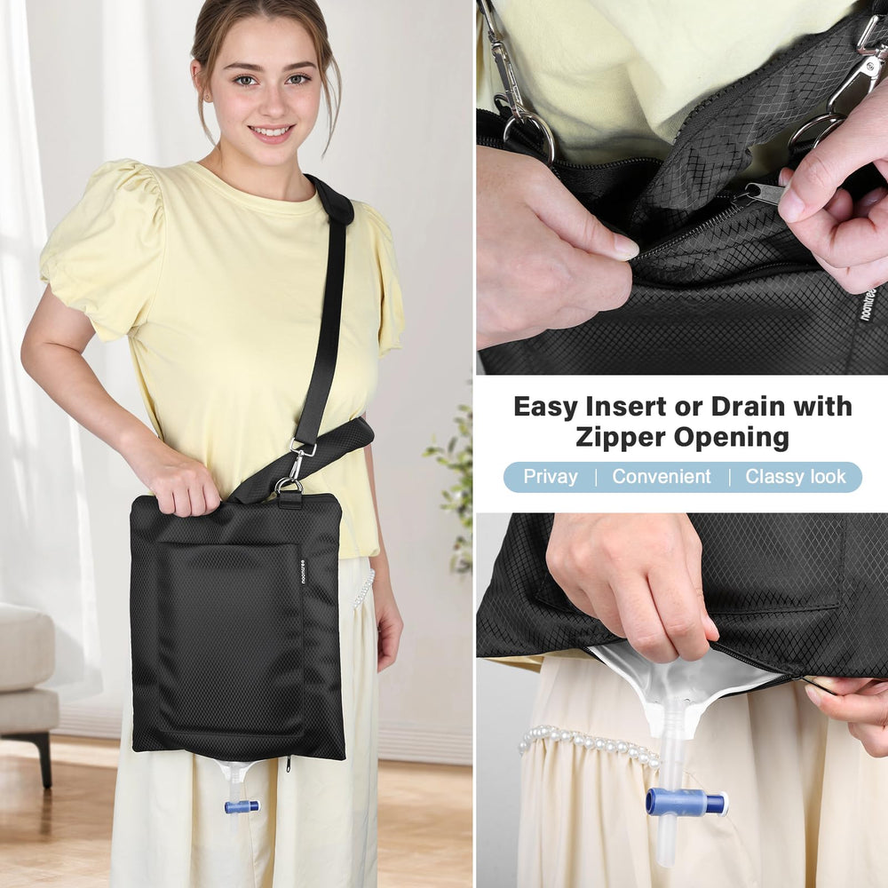 HOOMTREE urine bag drainage tube cover concealing tubing discreetly