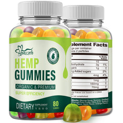 Hoozzch Premium Hemp Gummies close-up texture for sleep support
