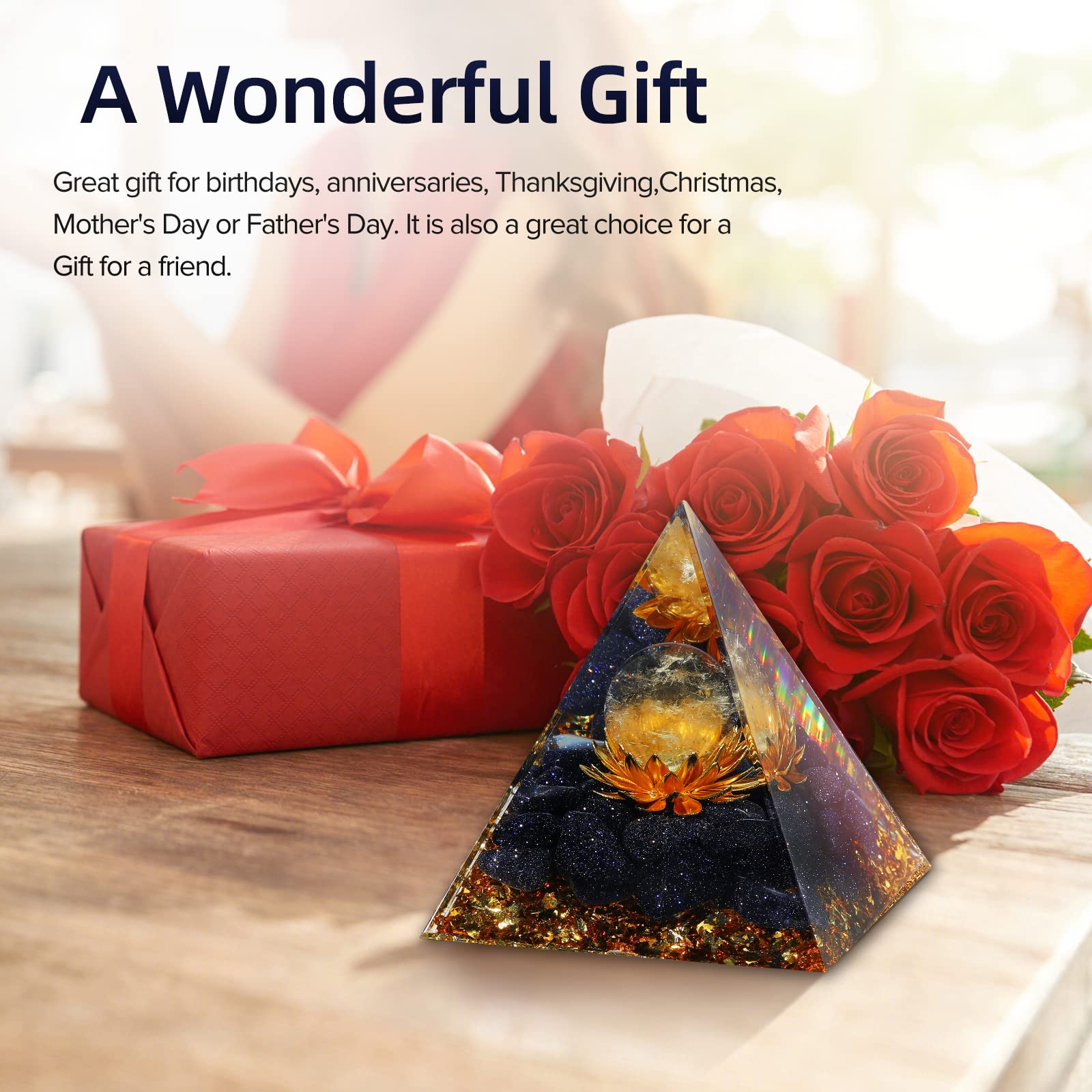 Hopeseed Orgone Pyramid balancing energy in a living space for harmony.
