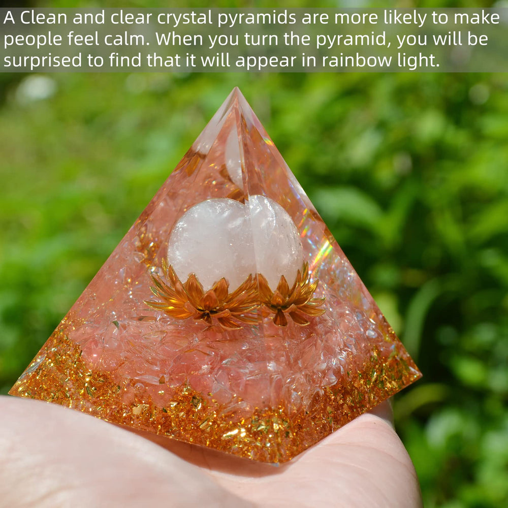 Hopeseed orgone pyramid serves as a decorative spiritual centerpiece for calmer spaces