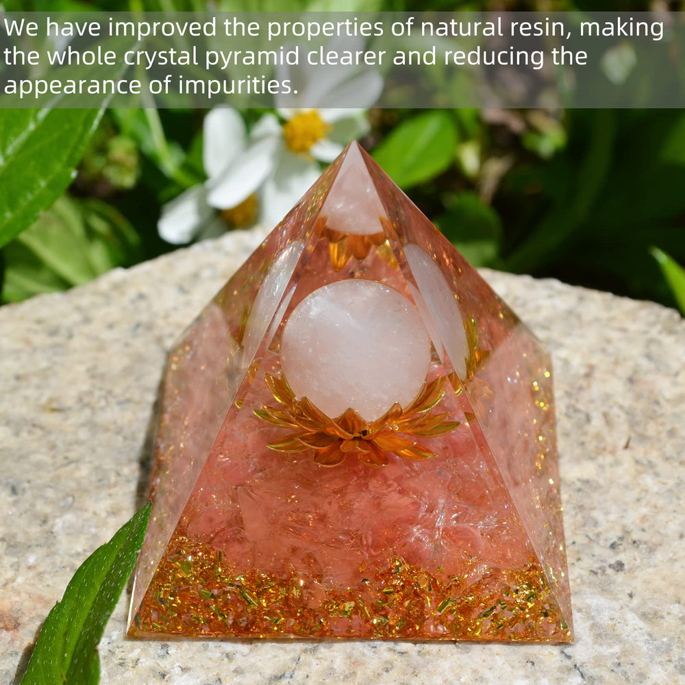 Hopeseed orgone pyramid aids meditation chakra Reiki and mindful practice at home