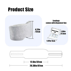 Hopomer Sleep Mask nose cushion ensures light blockage around the bridge.