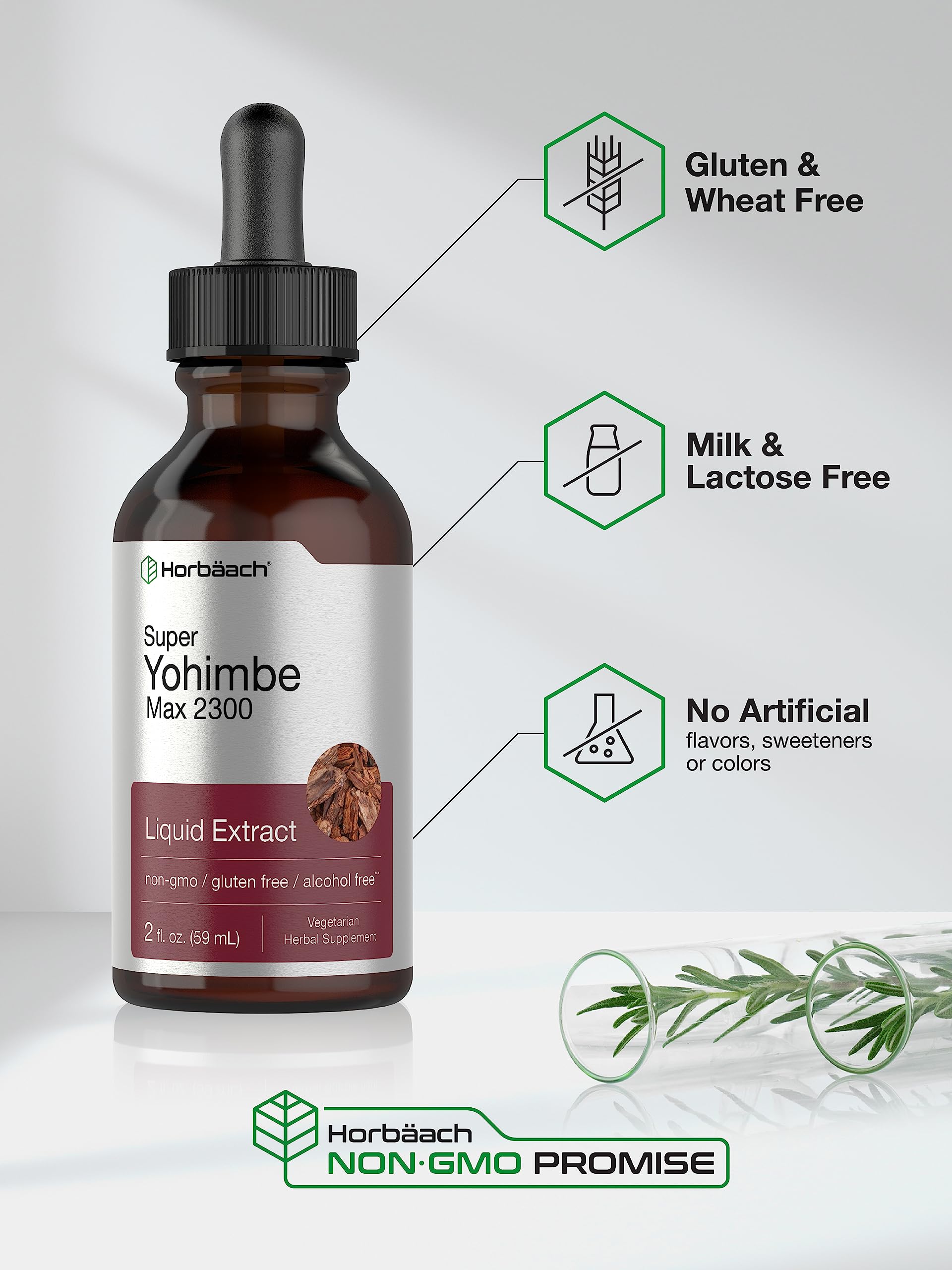 Horbäach alcohol-free tincture bottle suitable for clean daily use