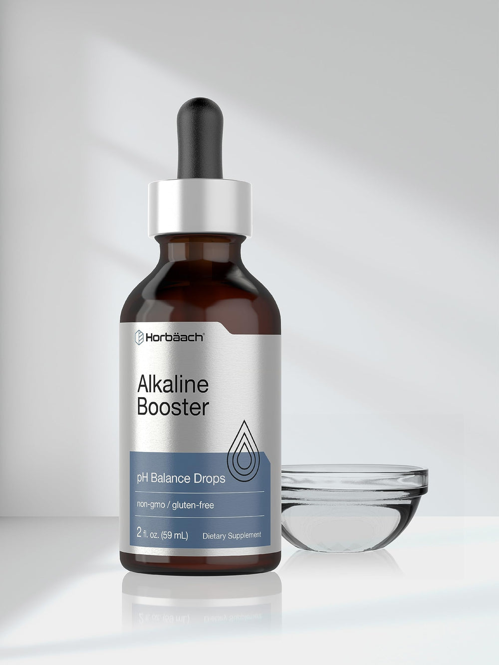 Dispensing dropper of Horbaach Alkaline Water Drops for precise dosing