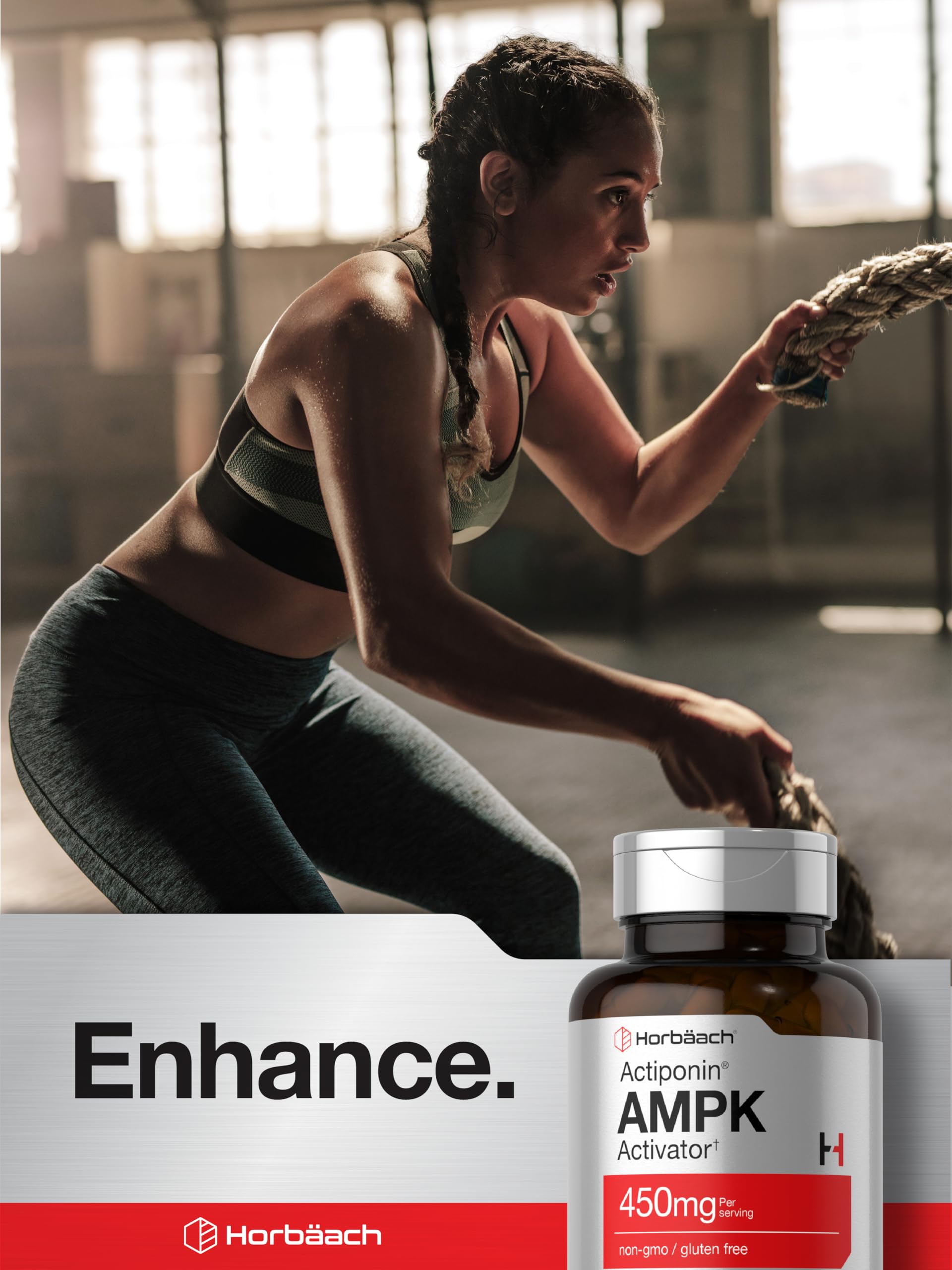 Horbäach AMPK Metabolic Activator manufacturing lab seal indicating quality testing.