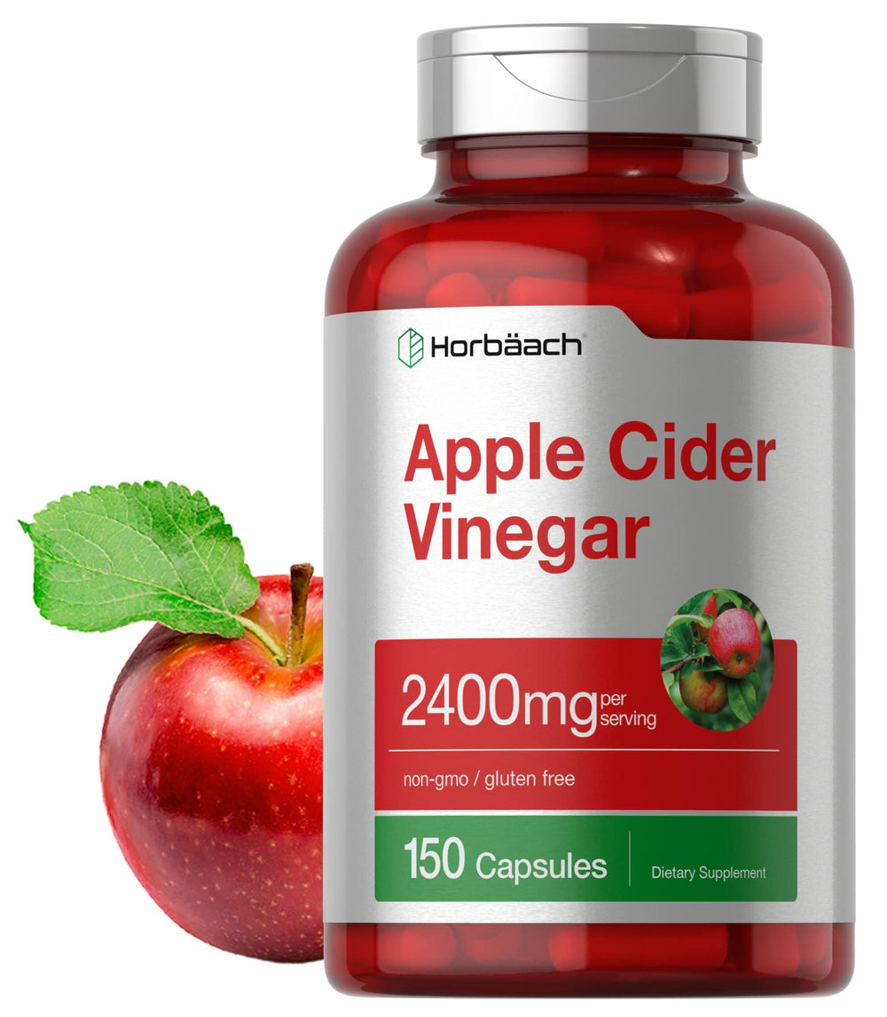 Horbäach Apple Cider Vinegar Capsules bottle for convenient daily wellness support