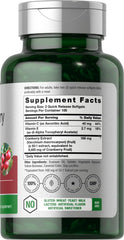 Horbäach arándano pills etiqueta frontal con vitaminas para bienestar.