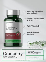 Etiqueta trasera Horbäach arándano pills, libre de gluten y OGM.