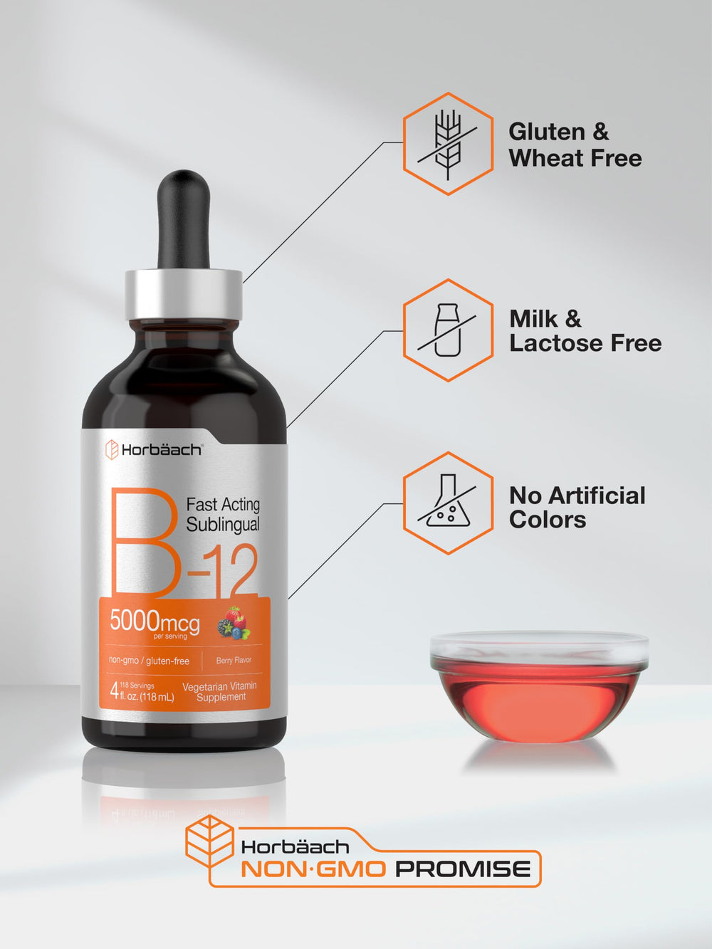 Horbaach B12 Drops: ingredientes puros y control de calidad