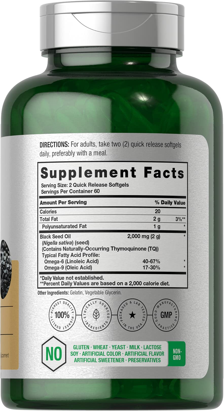Close-up of Horbaach softgels for easy daily supplementation