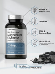 Horbäach nutrition facts panel shows 1330 mg chelated minerals per serving.