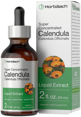 Horbäach Calendula Tincture bottle with dropper for convenient daily use.