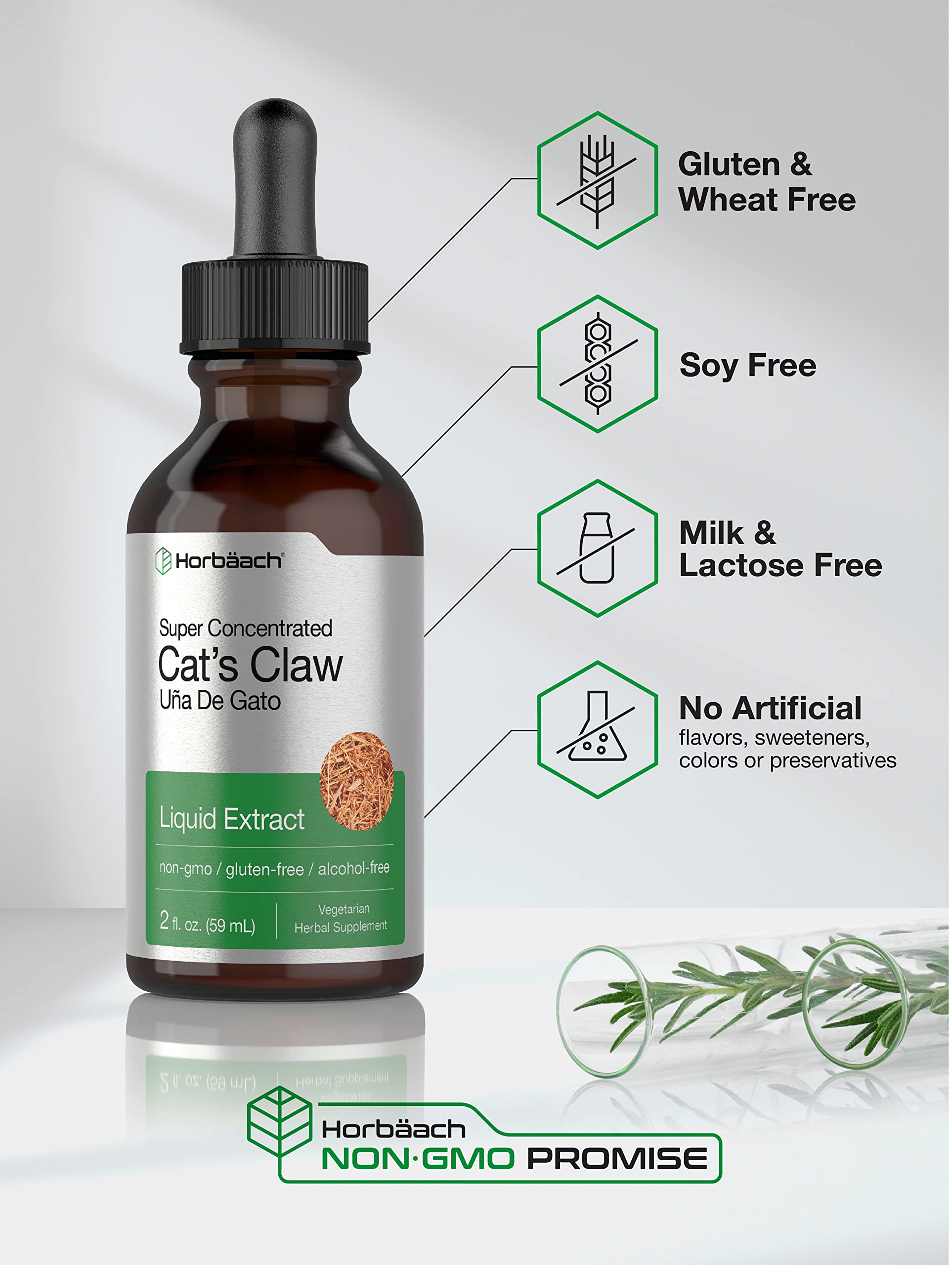 Horbäach Cat's Claw vegetarian liquid fits plant-based supplement routines.