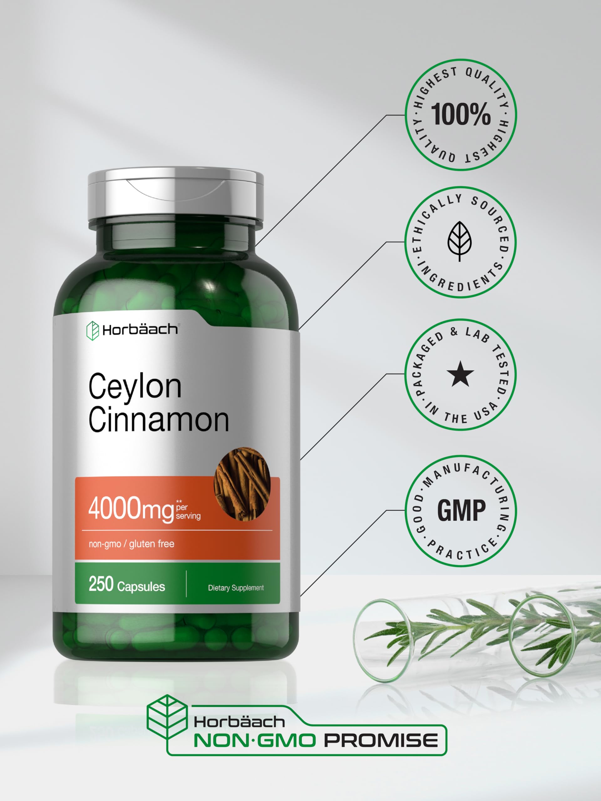 Capsules close-up for convenient daily intake with Horbäach