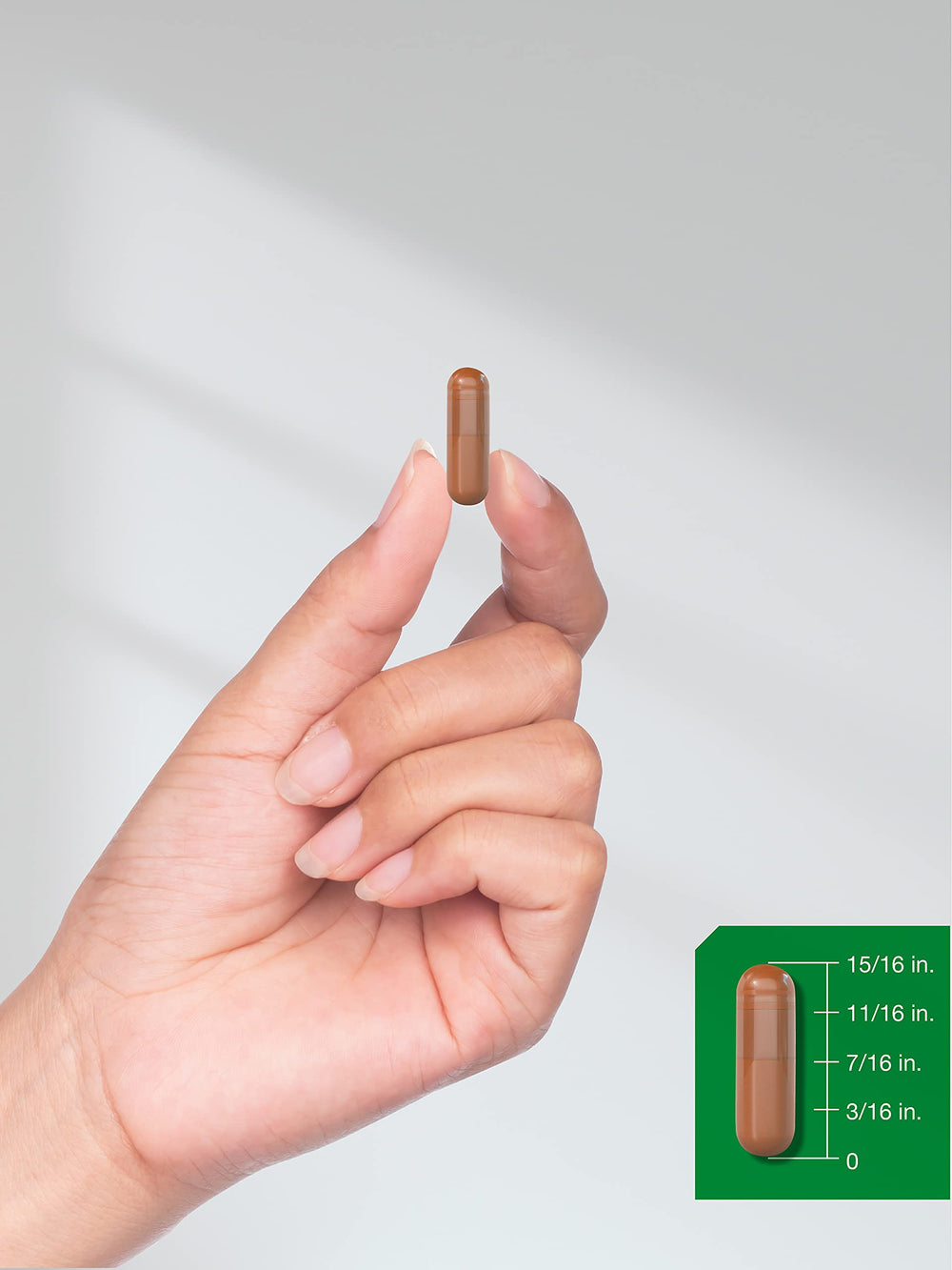 Horbäach Chaga capsule closeup showing premium easy swallow form